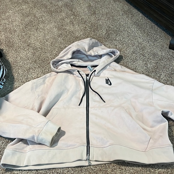 The Blush Zip Up- Off Pink